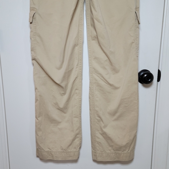 Abercrombie & Fitch Army Tan Utility Pants Size 27 Y2K 100% Cotton Gorpcore - Picture 7 of 9